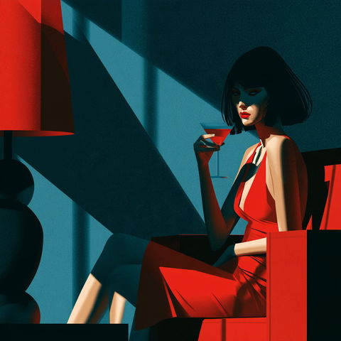 Malika Favre style (Illustrators), Midjourney V8.2