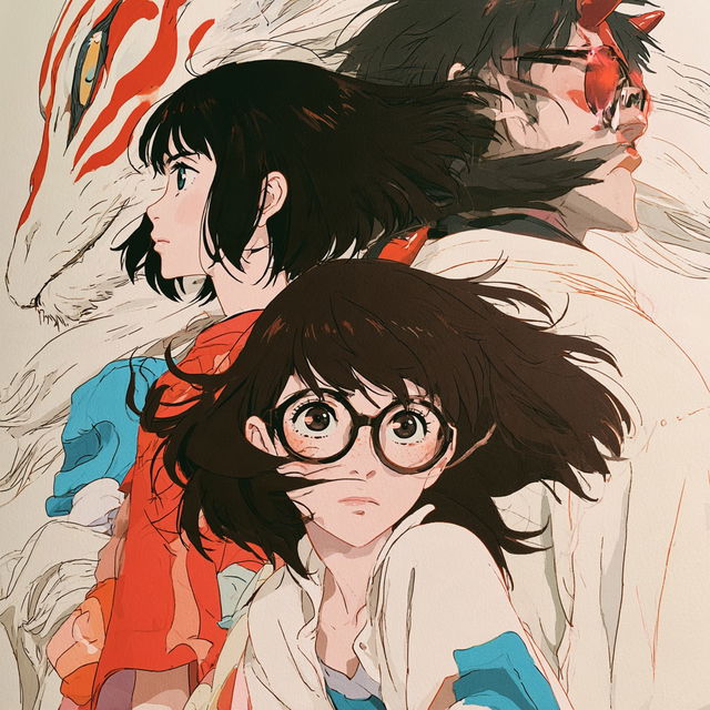 Mamoru Hosoda style, Midjourney V8.2, render 2 of 4
