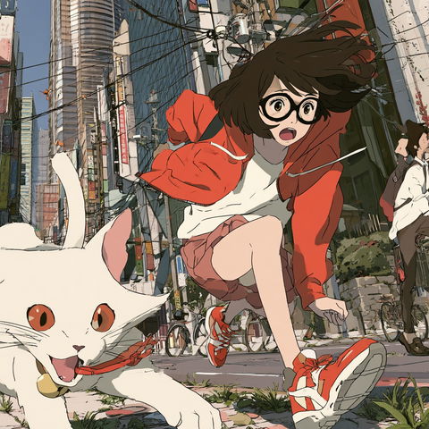 Mamoru Hosoda style (Illustrators), Midjourney V8.2