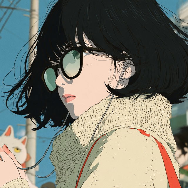 Mamoru Hosoda style, Midjourney V8.2, render 4 of 4