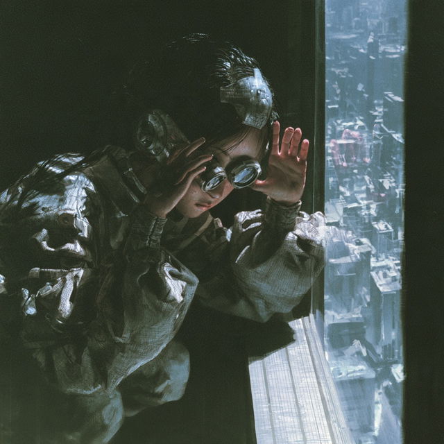 Mamoru Oshii style, Midjourney V8.2, render 3 of 4