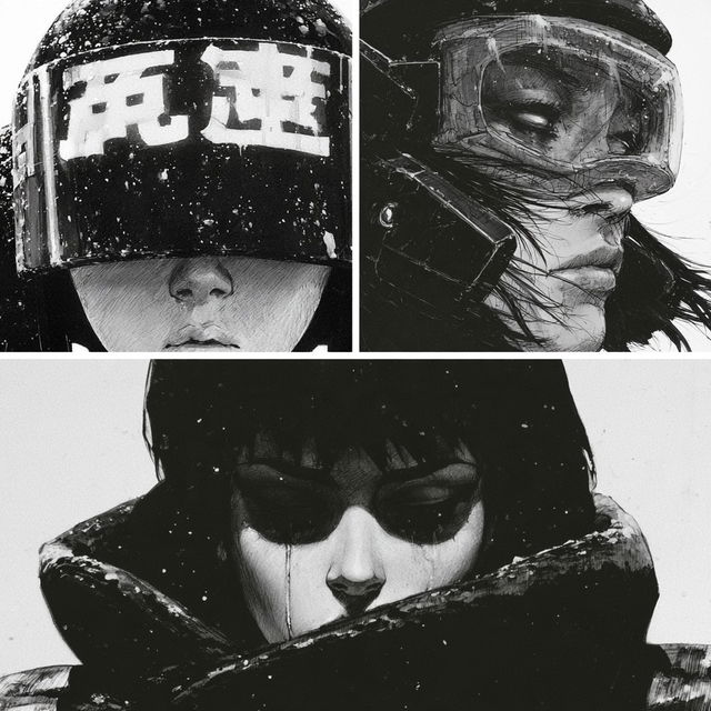 Mamoru Oshii style, Midjourney V8.2, render 2 of 4