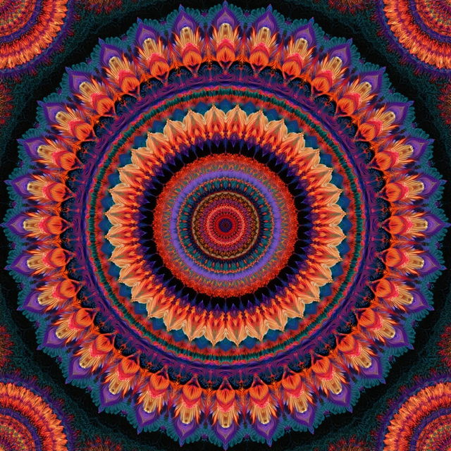 Mandala style, Midjourney V8.2, render 2 of 4