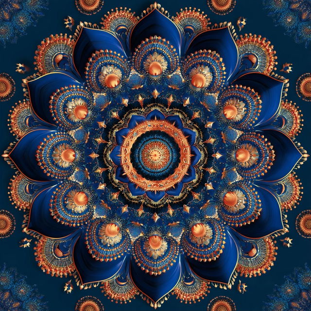 Mandala style, Midjourney V8.2, render 1 of 4