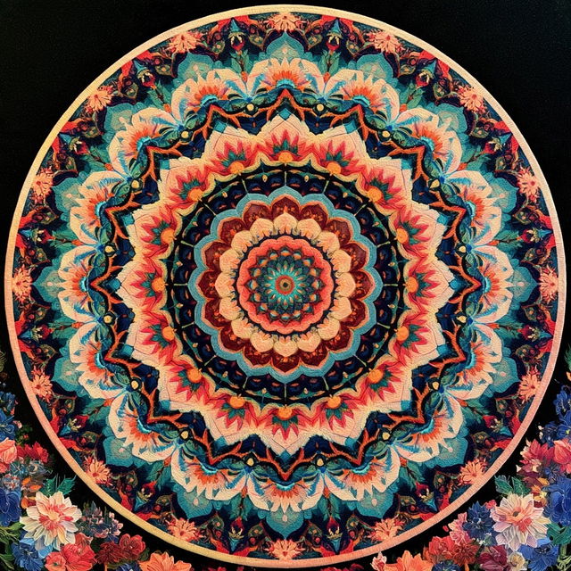 Mandala style, Midjourney V8.2, render 4 of 4