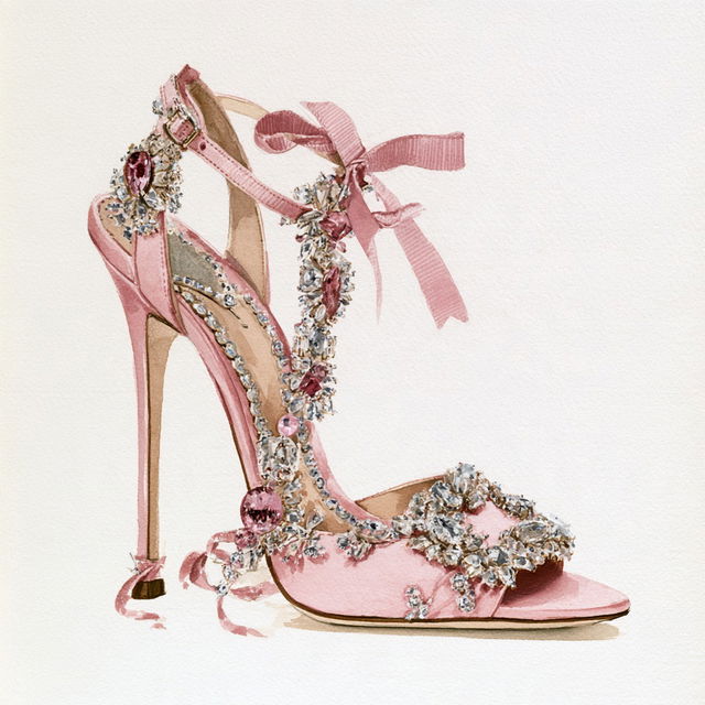 Manolo Blahnik style, Midjourney V8.2, render 1 of 4
