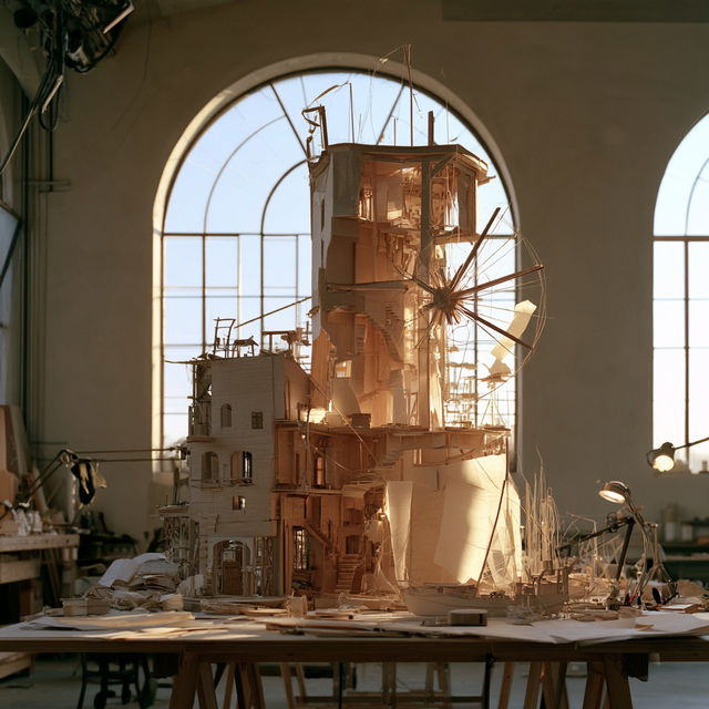 Maquette style, Midjourney V8.2, render 4 of 4