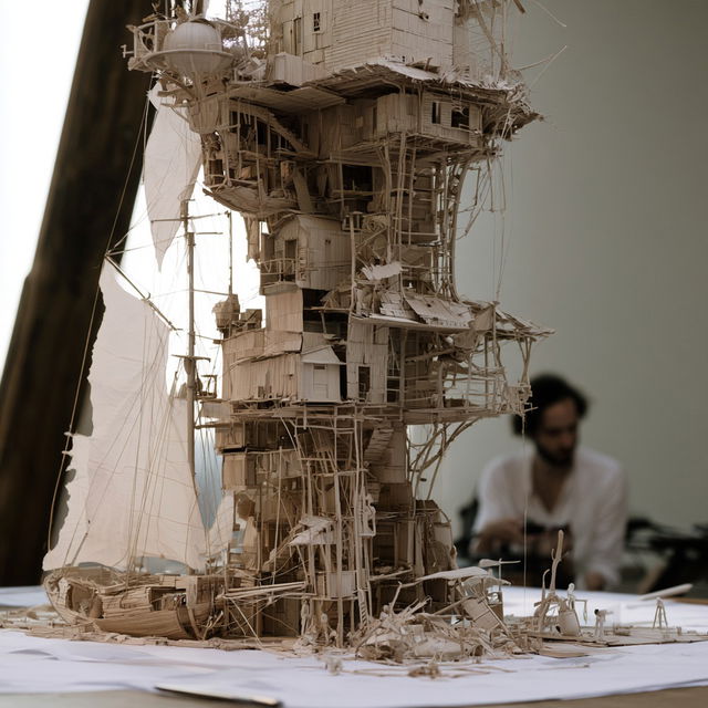 Maquette style, Midjourney V8.2, render 3 of 4