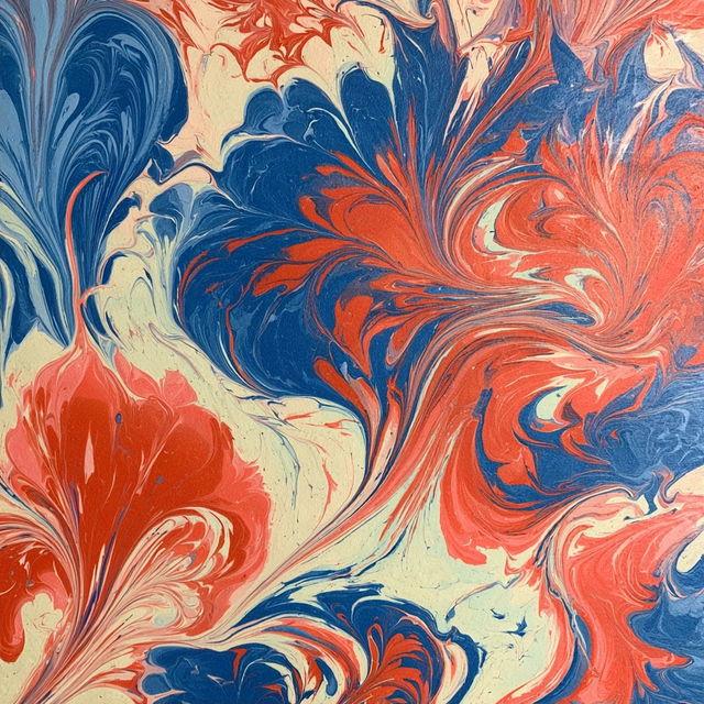 Marbling style, Midjourney V8.2, render 2 of 4