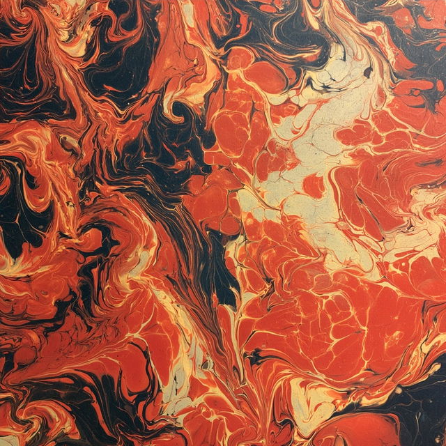 Marbling style, Midjourney V8.2, render 4 of 4