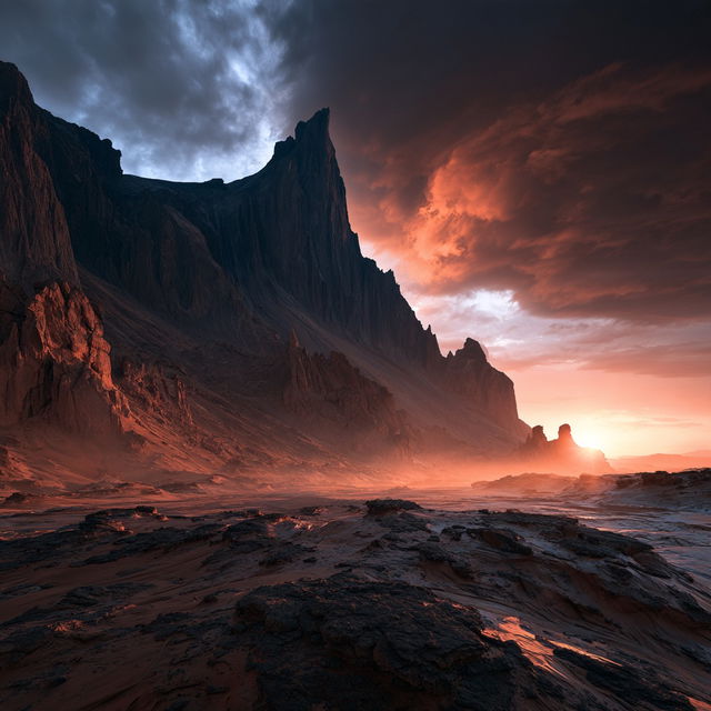 Marc Adamus style, Midjourney V8.2, render 3 of 4