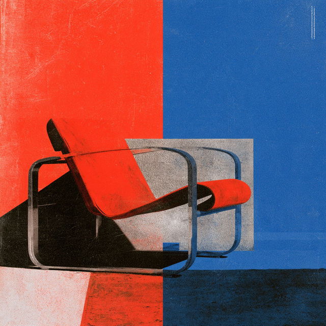 Marcel Breuer style, Midjourney V8.2, render 1 of 4