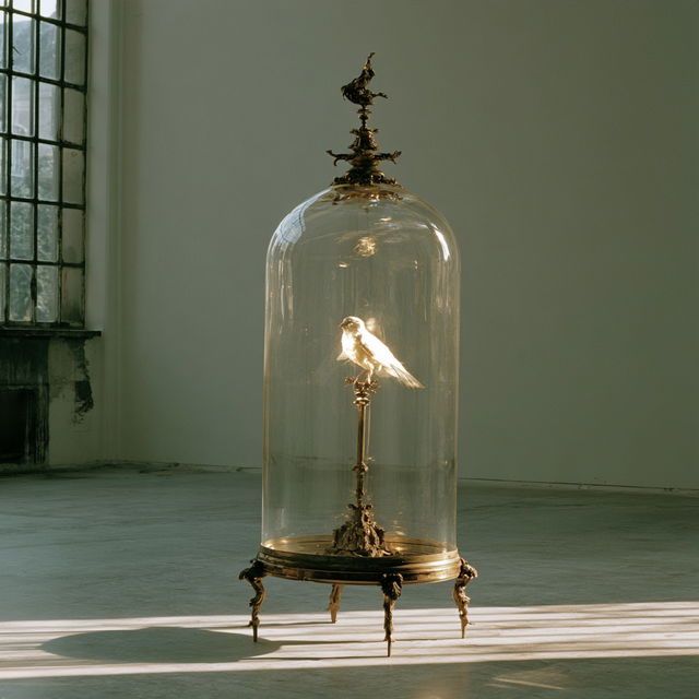 Marcel Broodthaers style, Midjourney V8.2, render 4 of 4