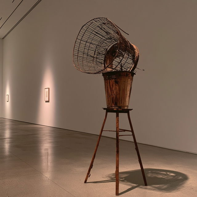 Marcel Duchamp style, Midjourney V8.2, render 3 of 4