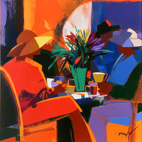 Marcel Mouly style (Painters), Midjourney V8.2