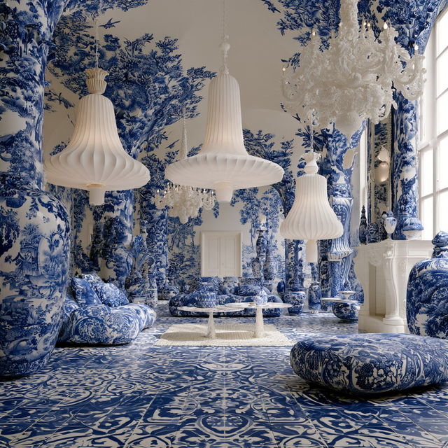 Marcel Wanders style, Midjourney V8.2, render 4 of 4