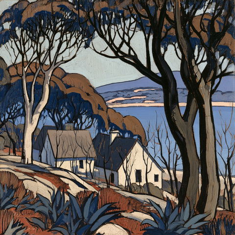 Margaret Preston style (Painters), Midjourney V8.2
