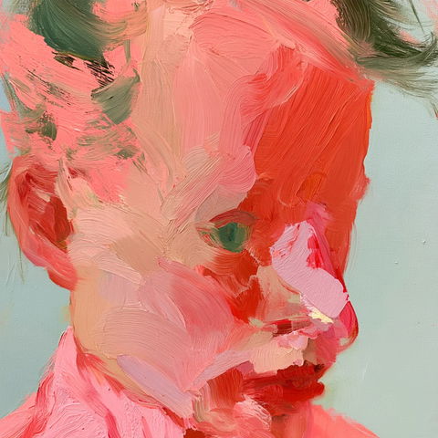 Maria Lassnig style (Painters), Midjourney V8.2