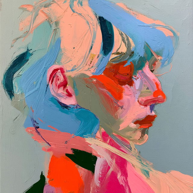 Maria Lassnig style, Midjourney V8.2, render 2 of 4