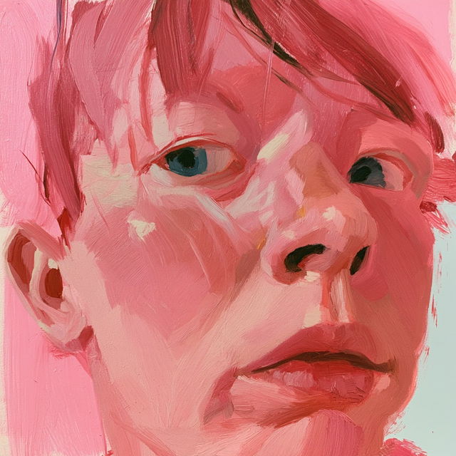 Maria Lassnig style, Midjourney V8.2, render 3 of 4
