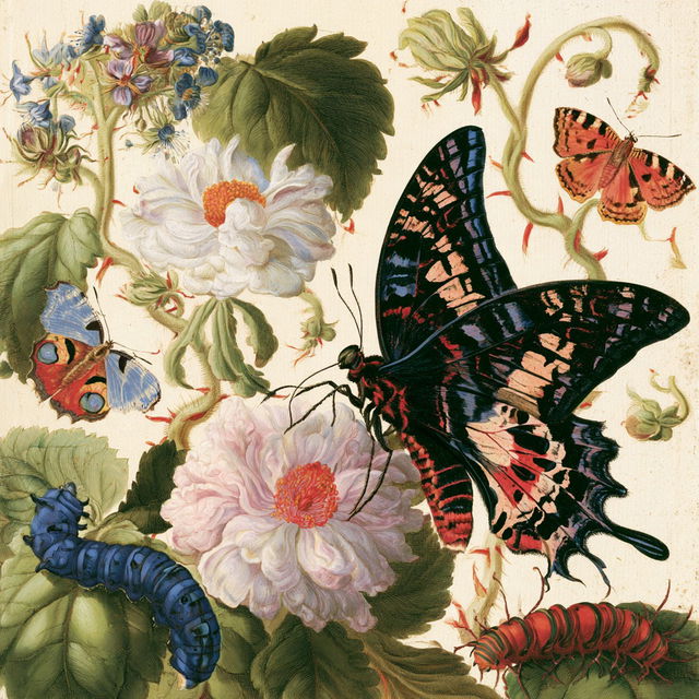 Maria Sibylla Merian style, Midjourney V8.2, render 2 of 4