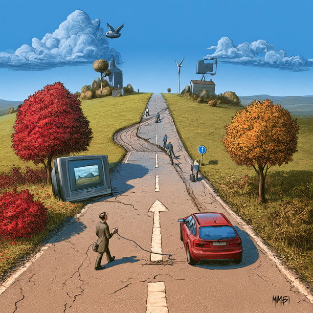 Marian Kamensky style, Midjourney V8.2, render 3 of 4