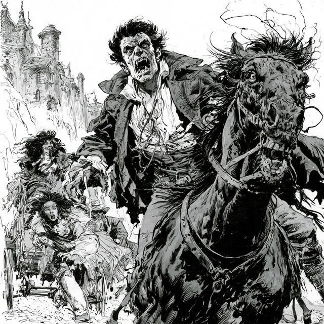 Marie Severin style, Midjourney V8.2, render 1 of 4