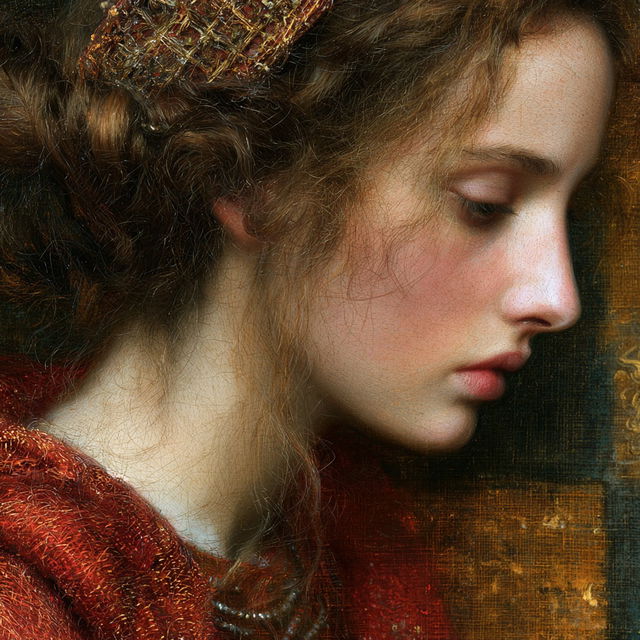Marie Spartali Stillman style, Midjourney V8.2, render 2 of 4