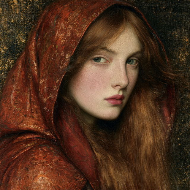 Marie Spartali Stillman style, Midjourney V8.2, render 3 of 4