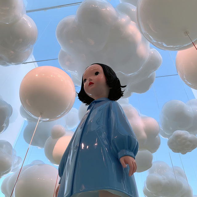 Mariko Mori style, Midjourney V8.2, render 4 of 4