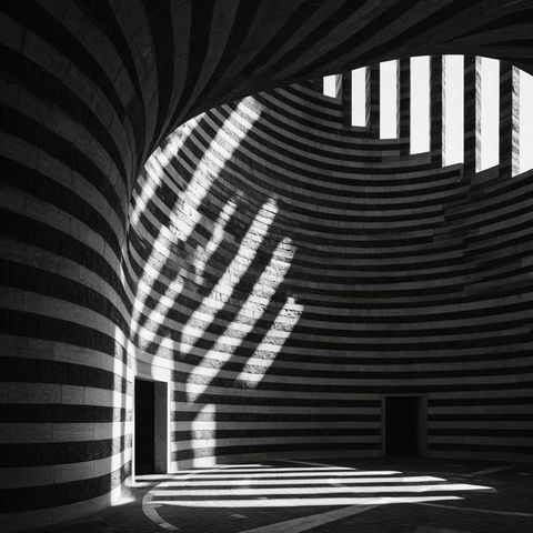 Mario Botta style (Architects), Midjourney V8.2