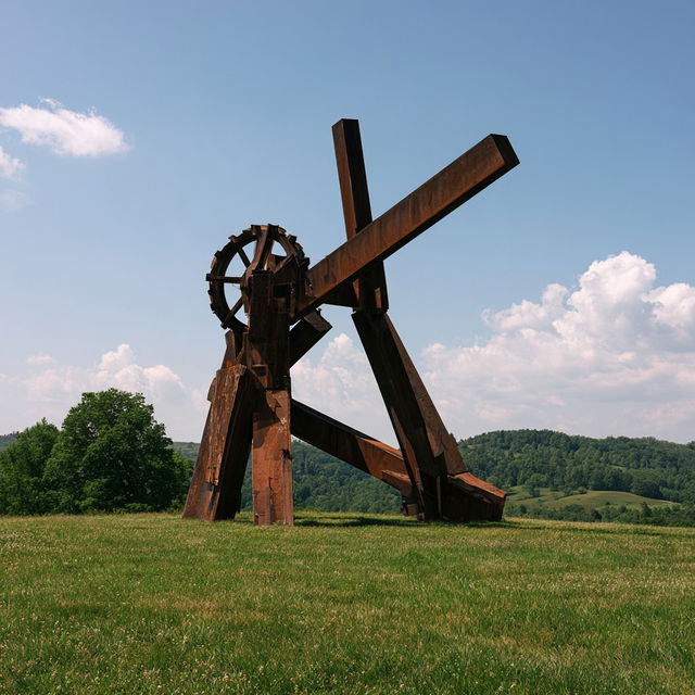 Mark di Suvero style, Midjourney V8.2, render 4 of 4