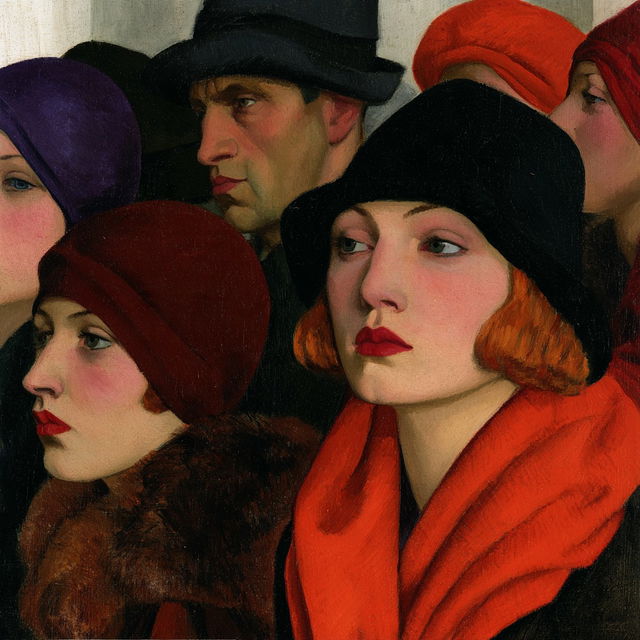 Mark Gertler style, Midjourney V8.2, render 1 of 4