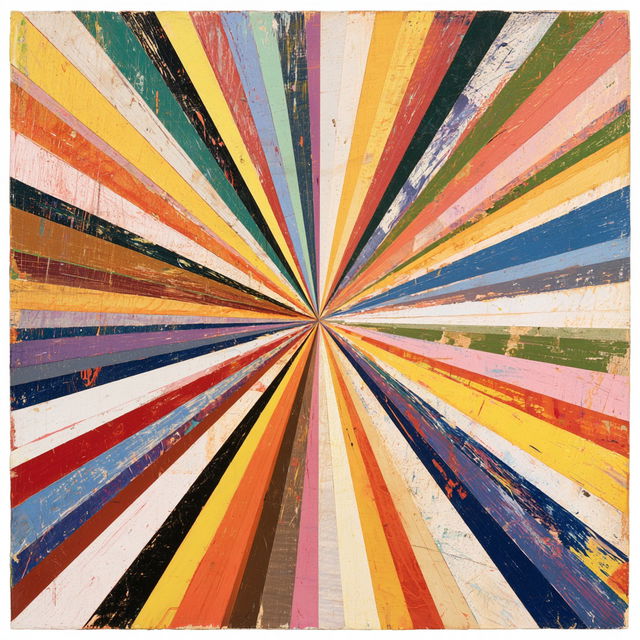 Mark Grotjahn style, Midjourney V8.2, render 4 of 4