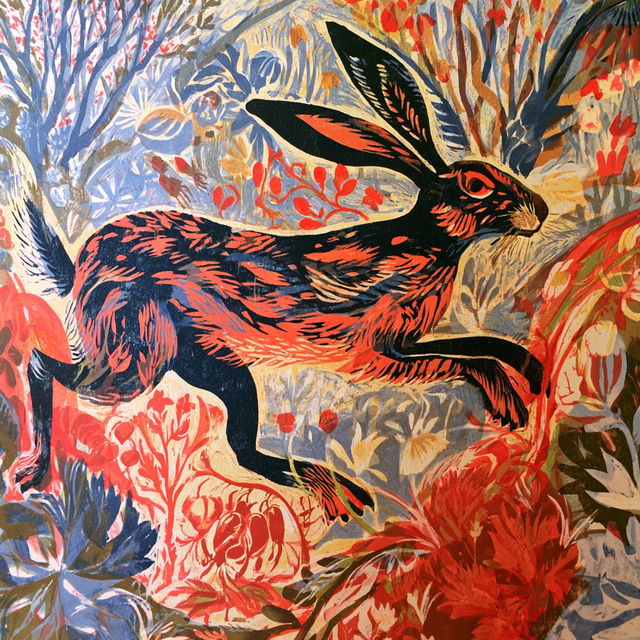 Mark Hearld style, Midjourney V8.2, render 4 of 4