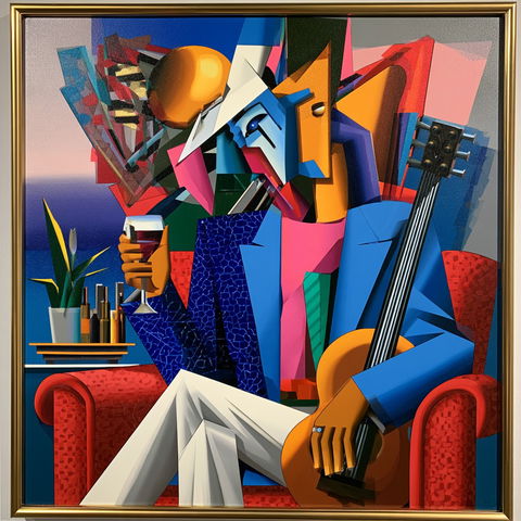 Mark Kostabi style (Painters), Midjourney V8.2