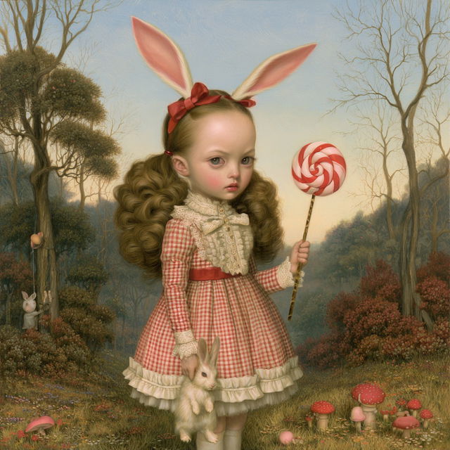Mark Ryden style, Midjourney V8.2, render 1 of 4