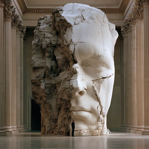 Mark Wallinger style (Sculptors), Midjourney V8.2