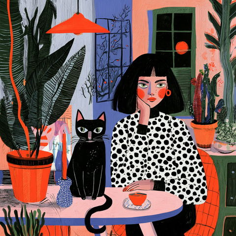 Marta Abad Blay style (Illustrators), Midjourney V8.2