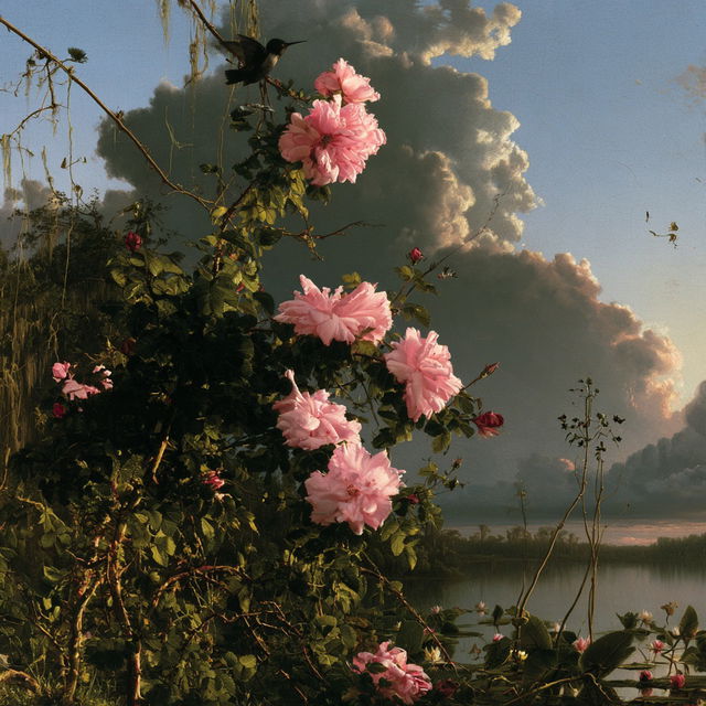 Martin Johnson Heade style, Midjourney V8.2, render 1 of 4