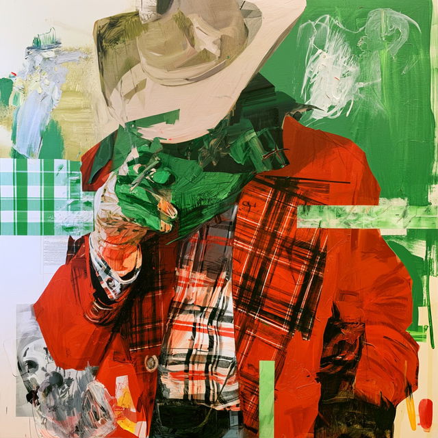 Martin Kippenberger style, Midjourney V8.2, render 2 of 4