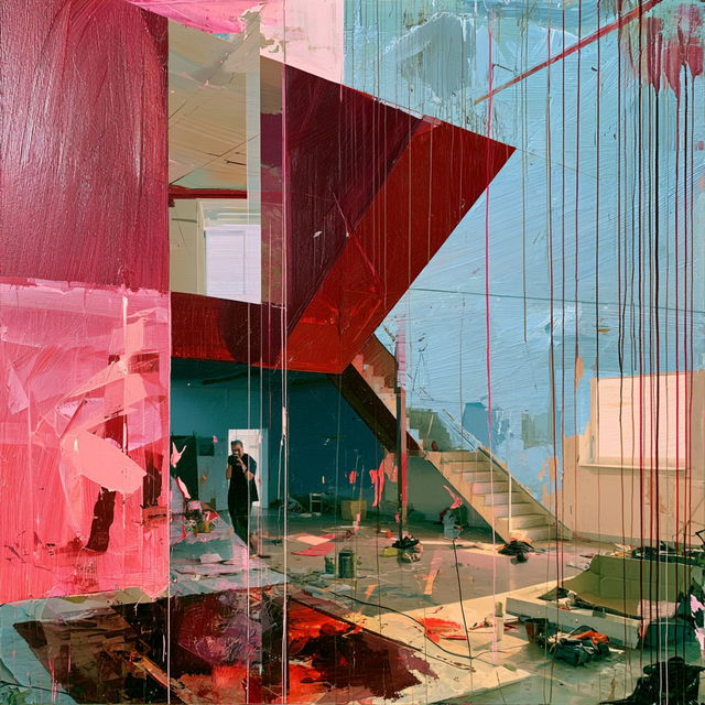 Martin Kippenberger style, Midjourney V8.2, render 1 of 4