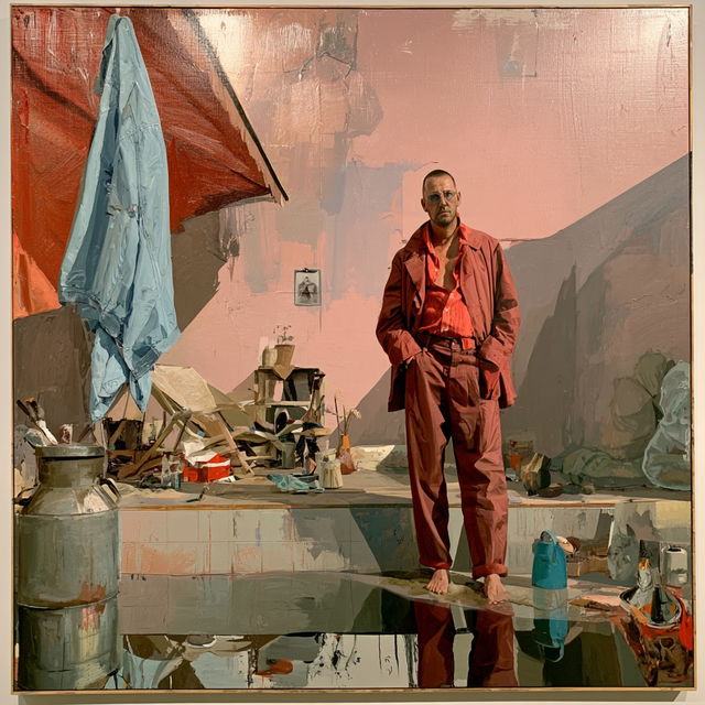 Martin Kippenberger style, Midjourney V8.2, render 4 of 4