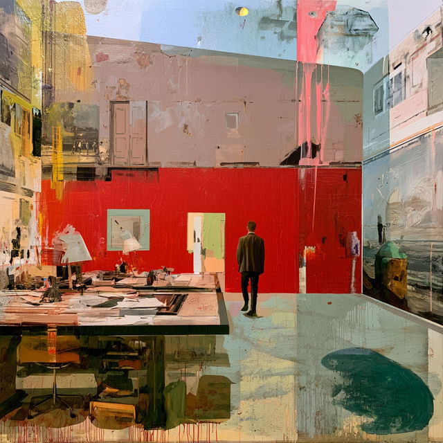 Martin Kippenberger style, Midjourney V8.2, render 3 of 4