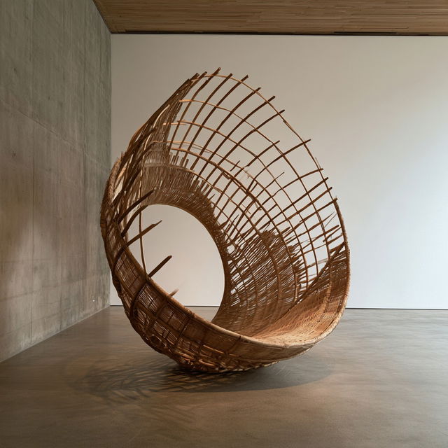 Martin Puryear style, Midjourney V8.2, render 3 of 4