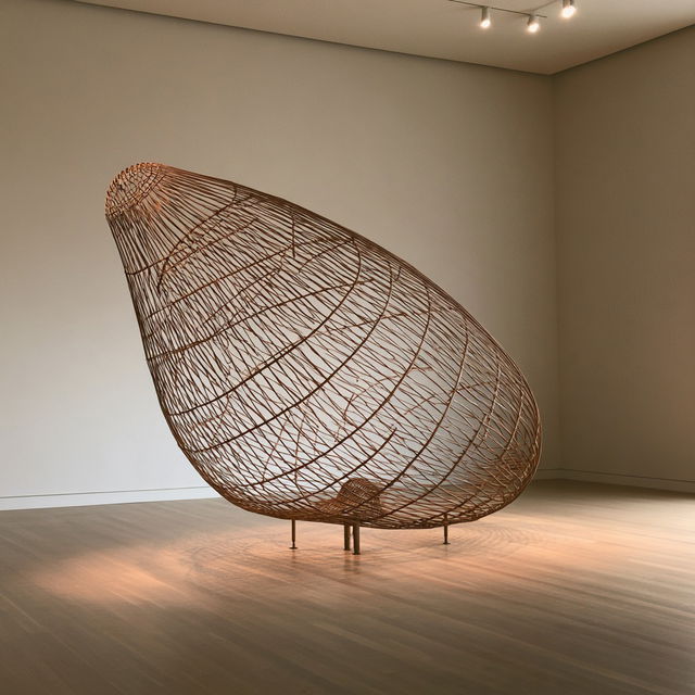 Martin Puryear style, Midjourney V8.2, render 1 of 4