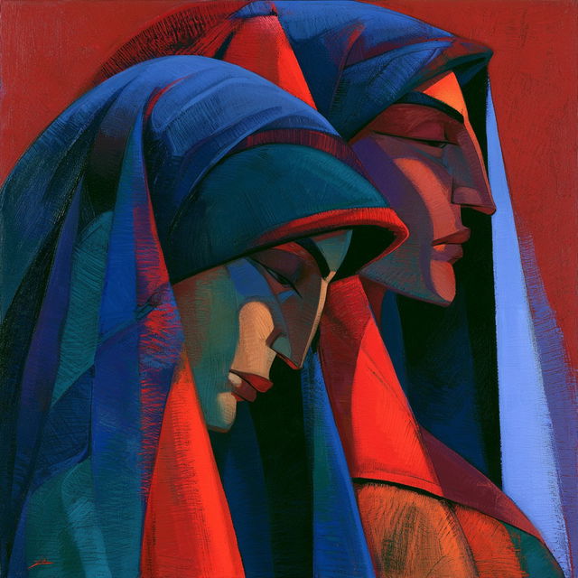 Martiros Saryan style, Midjourney V8.2, render 4 of 4
