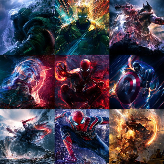 Marvel style, Midjourney V8.2, render 4 of 4