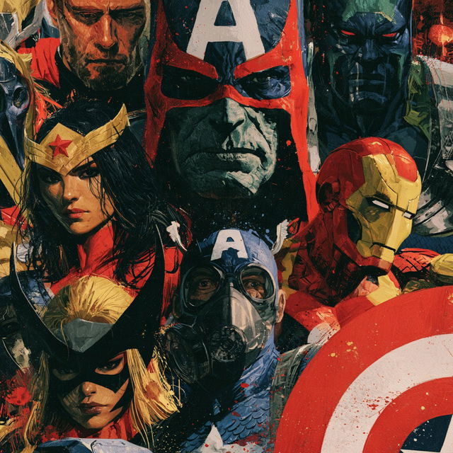 Marvel style, Midjourney V8.2, render 3 of 4