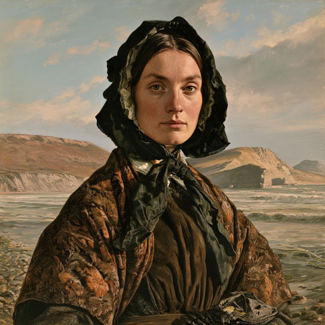 Mary Anning style, Midjourney V8.2, render 3 of 4